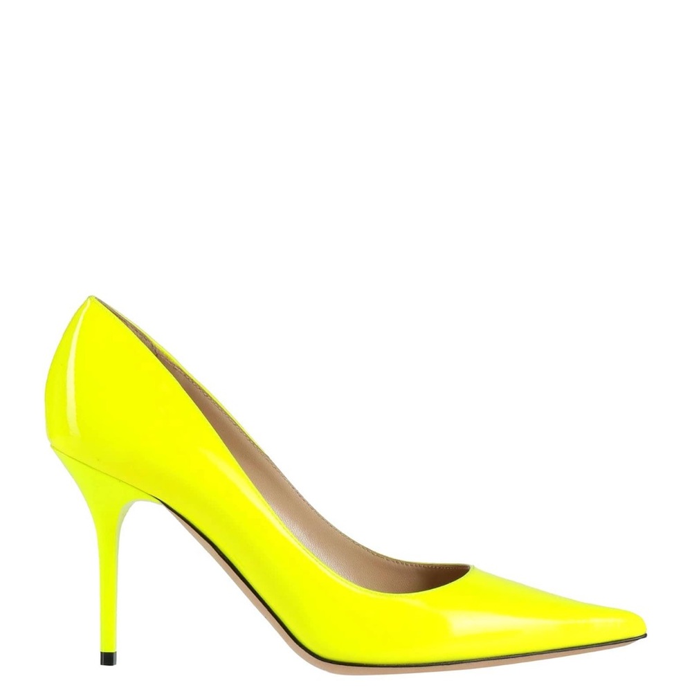 Bright Yellow Stiletto Heels